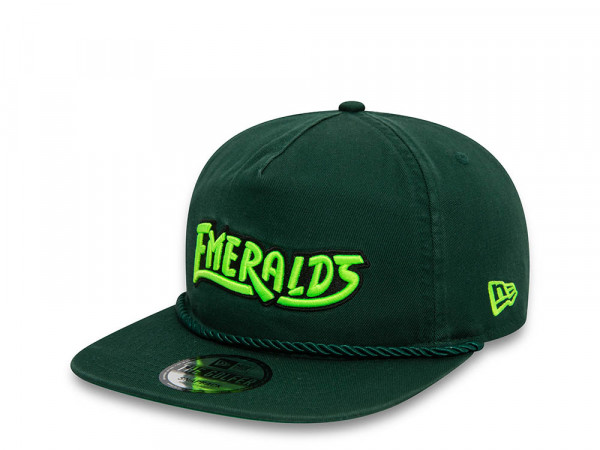 New Era Eugene Emeralds Dark Green A Frame Golfer Snapback Cap