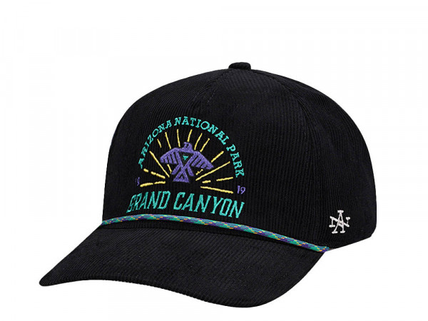 American Needle Arizona National Park 1919 Grand Canyon Palmer Black Snapback Cap