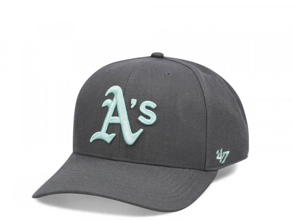 47Brand Oakland Athletics Charcoal Cold Zone MVP DP Snapback Cap