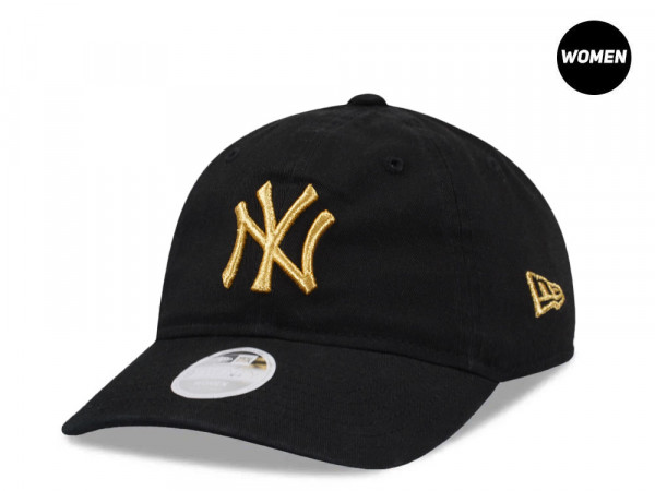 New Era New York Yankees Metallic Gold Womens 9Twenty Strapback Cap