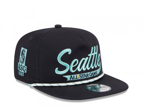 New Era Seattle Mariners All Star Game 2023 Word E1 Navy Golfer Snapback Cap