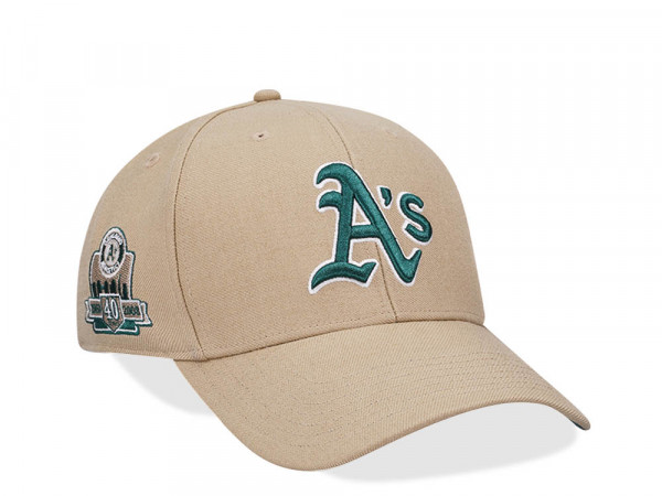 47Brand Oakland Athletics 40th Anniversary Khaki Sure Shot MVP Snapback Cap