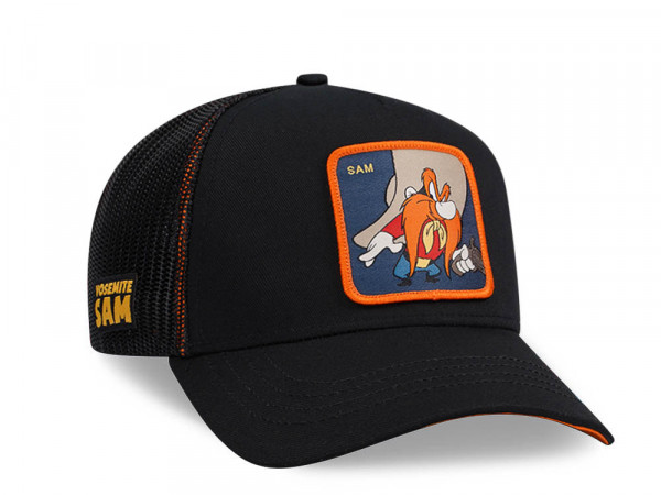 Capslab Looney Tunes Yosemite Sam Black Trucker Snapback Cap