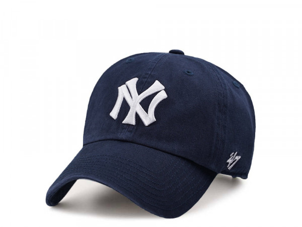 47Brand New York Yankees Cooperstown Navy Clean Up Strapback Cap