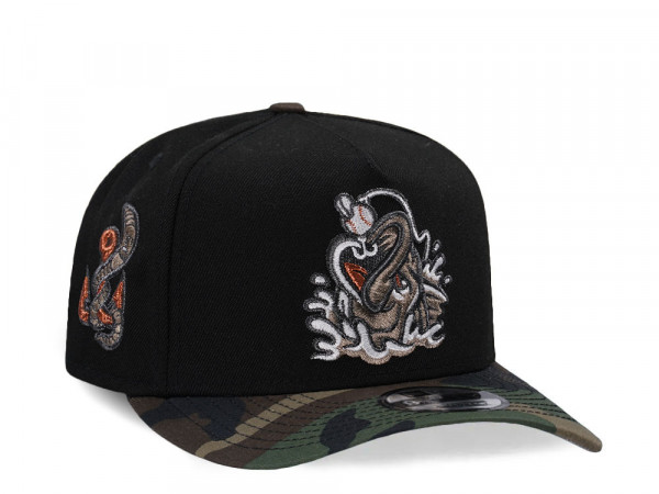 New Era Gwinnett Stripers Metallic Camo Two Tone A Frame 9Fifty Snapback Cap