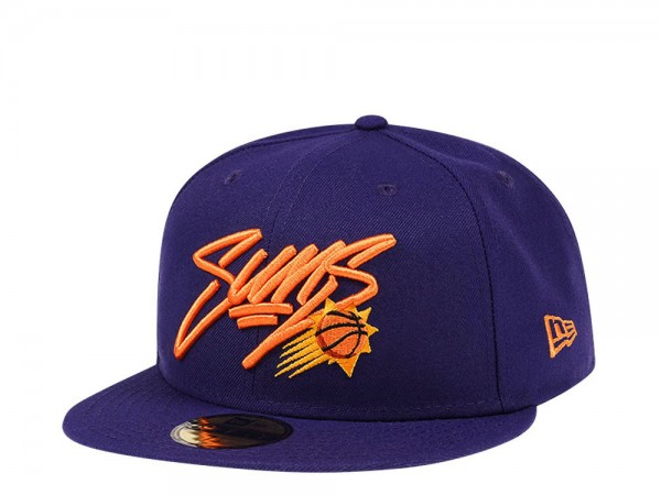 New Era Phoenix Suns Script Purple Edition 59Fifty Fitted Cap