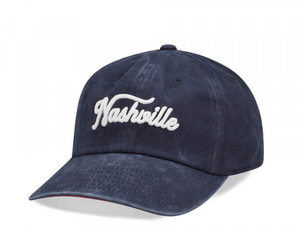 American Needle Naschville New Raglin Navy Vintage Casual Strapback Cap