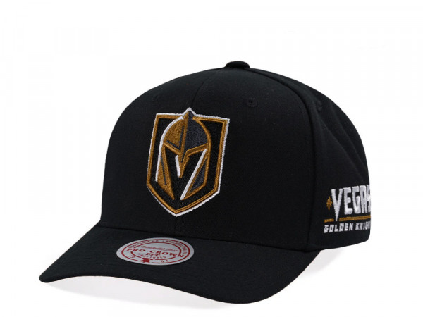 Mitchell & Ness Vegas Golden Knights Pro Crown Fit Vintage Black Snapback Cap