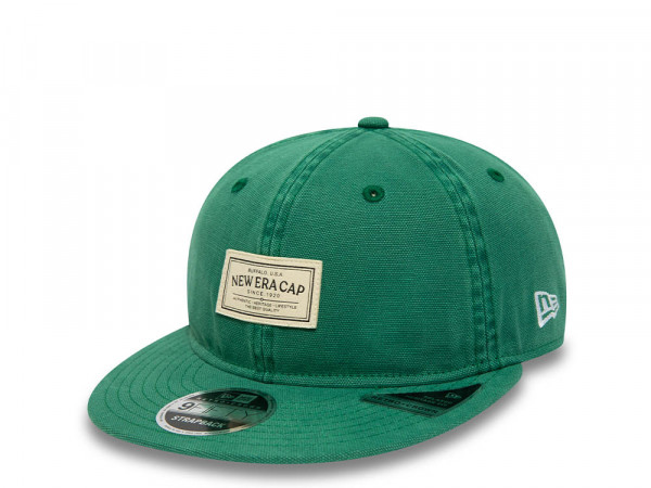 New Era Canvas Retro Crown Vintage Green 9Fifty Snapback Cap