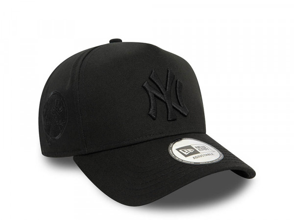 New Era New York Yankees Monochrome Black A Frame Snapback Cap