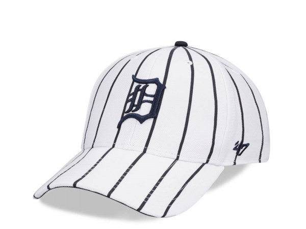 47Brand Detroit Tigers White Bird Cage MVP Strapback Cap