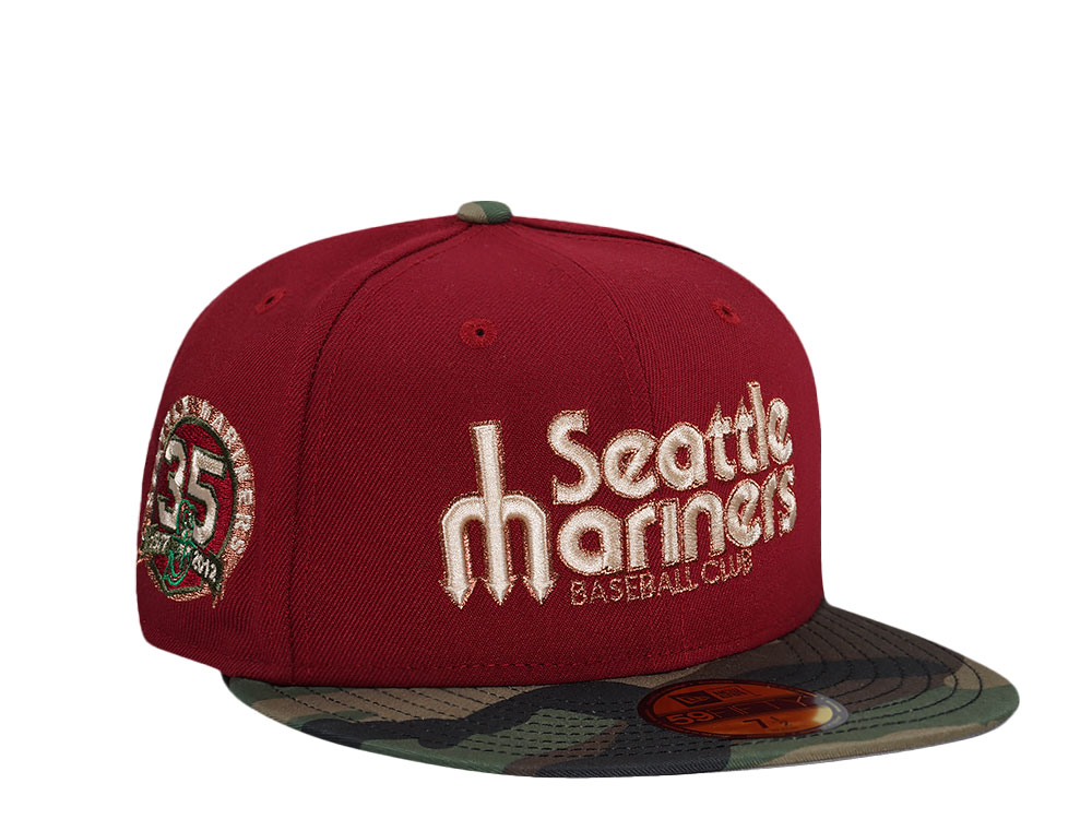 Seattle Mariners 2023 All Star Game New Era 59FIFTY Fitted Hat (Navy Seaweed Green Gray Under BRIM) 8