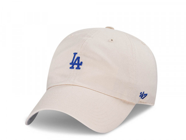 47Brand Los Angeles Dodgers Natural Base Runner Clean Up Strapback Cap