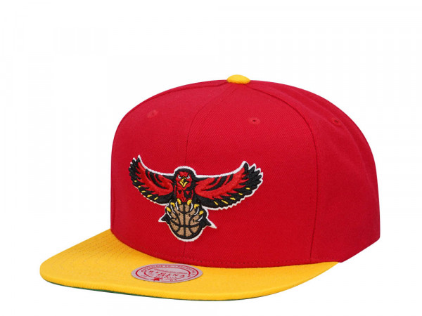 Mitchell & Ness Atlanta Hawks Team Two Tone 2.0 Red Snapback Cap