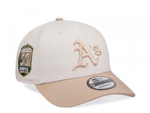 New Era Oakland Athletics 50th Anniversary Two Tone Edition 9Forty Strapback Cap