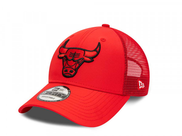 New Era Chicago Bulls Home Field Red 9Forty Trucker Strapback Cap